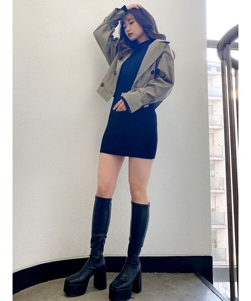 GYDA(ジェイダ)の「【WEB限定】3WAYトレンチコート(トレンチコート・レディース・アイボリー/ベージュ/カーキ・FREE)」の8枚目の写真