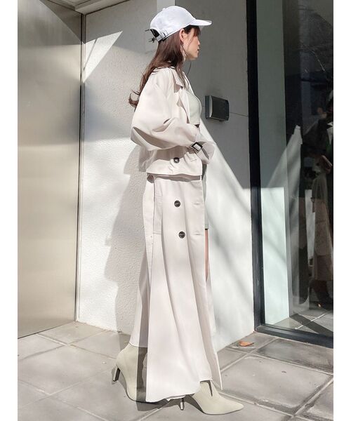 GYDA(ジェイダ)の「【WEB限定】3WAYトレンチコート(トレンチコート・レディース・アイボリー/ベージュ/カーキ・FREE)」の9枚目の写真