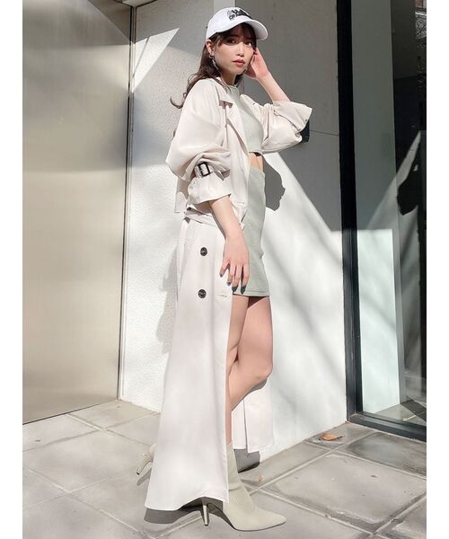 GYDA(ジェイダ)の「【WEB限定】3WAYトレンチコート(トレンチコート・レディース・アイボリー/ベージュ/カーキ・FREE)」の11枚目の写真