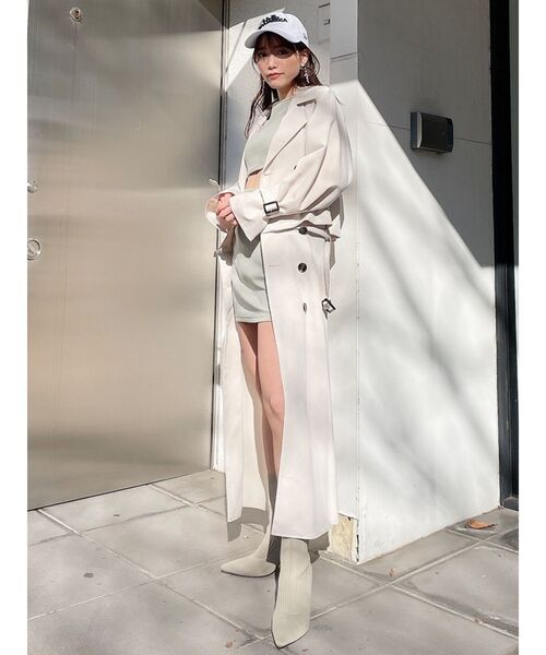 GYDA(ジェイダ)の「【WEB限定】3WAYトレンチコート(トレンチコート・レディース・アイボリー/ベージュ/カーキ・FREE)」の12枚目の写真