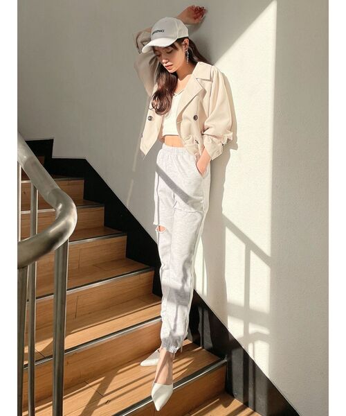 GYDA(ジェイダ)の「【WEB限定】3WAYトレンチコート(トレンチコート・レディース・アイボリー/ベージュ/カーキ・FREE)」の13枚目の写真