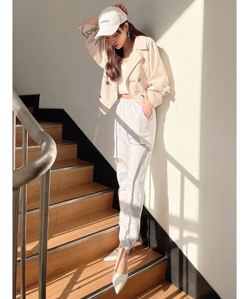 GYDA(ジェイダ)の「【WEB限定】3WAYトレンチコート(トレンチコート・レディース・アイボリー/ベージュ/カーキ・FREE)」の14枚目の写真