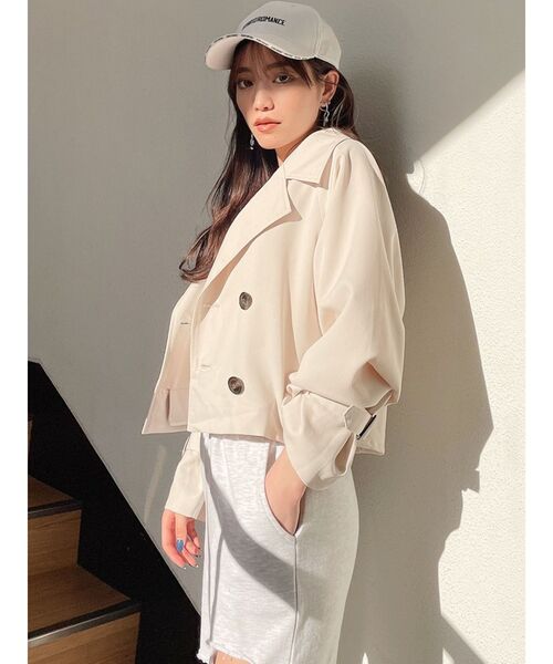 GYDA(ジェイダ)の「【WEB限定】3WAYトレンチコート(トレンチコート・レディース・アイボリー/ベージュ/カーキ・FREE)」の16枚目の写真