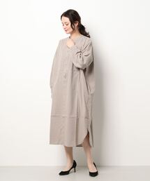 Samansa Mos2 | バンドカラーシャツワンピース(シャツワンピース)