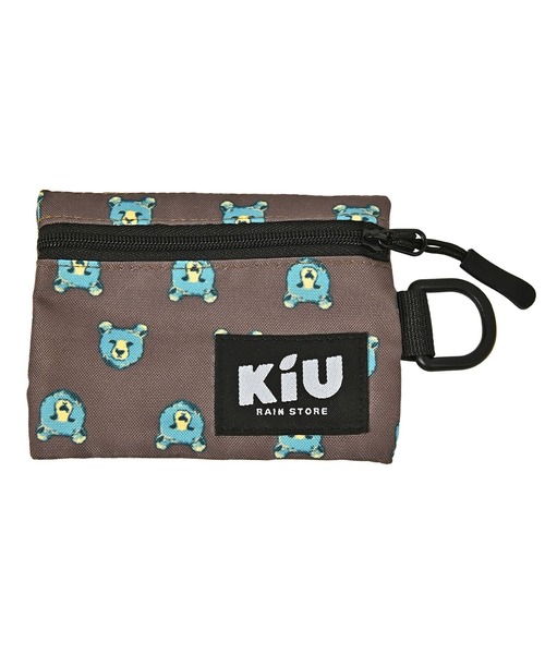 KiU（キウ）の「ウォーターリペレントマルチケース（ポーチ・レディース・カモフラージュ/ホワイト×ブルー/ホワイト系その他/ブラック系その他/その他10/ゼブラ/アニマル/カラフル/ブルー系その他/レッド系その他/ブラック/ブラック系その他2/マルチ/ブルーグリーン/イエロー/タイガーカモ/ブラック×カーキ/ブラウン/ブルー系その他2/ベージュ系その他/レオパード・FREE）」の8枚目の写真