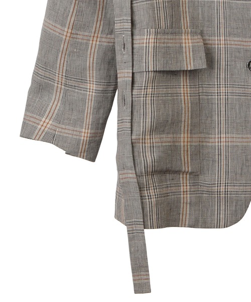プルミエアロンディスモン チェック柄 テーラードジャケット 1er