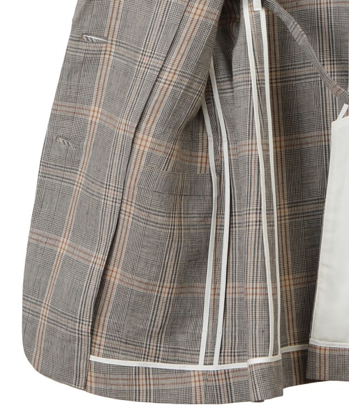 プルミエアロンディスモン　チェック柄 テーラードジャケット プルミエアロンディスモン チェック柄 テーラードジャケット 1er