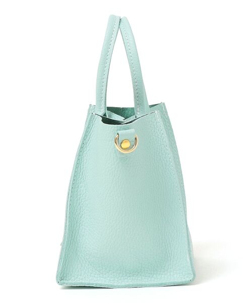 The Container Shop（ザ コンテナショップ）の「【SHIPS any別注】The Container Shop: 22SS スクエア 2WAY レザー ショルダー バッグ S（ショルダーバッグ・レディース・ホワイト/ライトブルー/イエロー・ONE SIZE）」の6枚目の写真