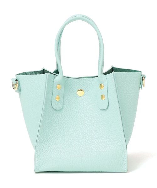 The Container Shop（ザ コンテナショップ）の「【SHIPS any別注】The Container Shop: 22SS スクエア 2WAY レザー ショルダー バッグ S（ショルダーバッグ・レディース・ホワイト/ライトブルー/イエロー・ONE SIZE）」の7枚目の写真