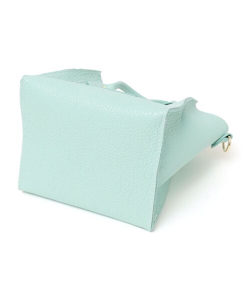 The Container Shop（ザ コンテナショップ）の「【SHIPS any別注】The Container Shop: 22SS スクエア 2WAY レザー ショルダー バッグ S（ショルダーバッグ・レディース・ホワイト/ライトブルー/イエロー・ONE SIZE）」の8枚目の写真