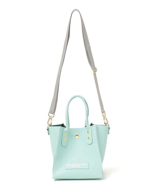 The Container Shop（ザ コンテナショップ）の「【SHIPS any別注】The Container Shop: 22SS スクエア 2WAY レザー ショルダー バッグ S（ショルダーバッグ・レディース・ホワイト/ライトブルー/イエロー・ONE SIZE）」の11枚目の写真