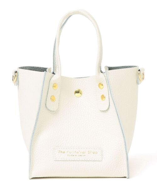 The Container Shop（ザ コンテナショップ）の「【SHIPS any別注】The Container Shop: 22SS スクエア 2WAY レザー ショルダー バッグ S（ショルダーバッグ・レディース・ホワイト/ライトブルー/イエロー・ONE SIZE）」の15枚目の写真