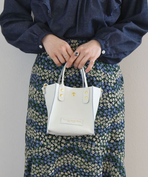 The Container Shop（ザ コンテナショップ）の「【SHIPS any別注】The Container Shop: 22SS スクエア 2WAY レザー ショルダー バッグ S（ショルダーバッグ・レディース・ホワイト/ライトブルー/イエロー・ONE SIZE）」の19枚目の写真