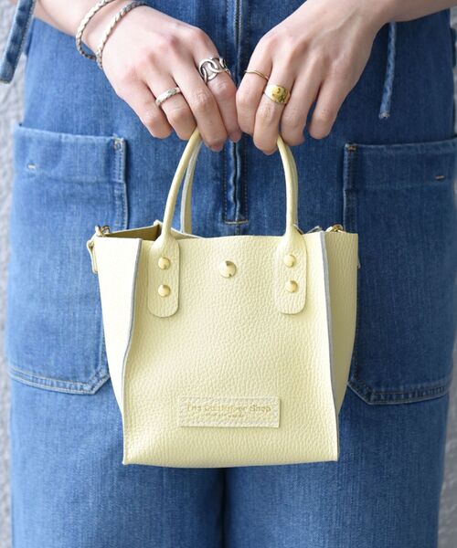 The Container Shop（ザ コンテナショップ）の「【SHIPS any別注】The Container Shop: 22SS スクエア 2WAY レザー ショルダー バッグ S（ショルダーバッグ・レディース・ホワイト/ライトブルー/イエロー・ONE SIZE）」の20枚目の写真