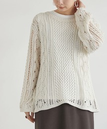 Doux archives（ドゥアルシーヴ）の「クロシェニットプルオーバー