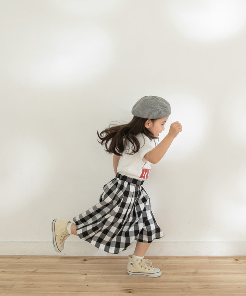 URBAN RESEARCH DOORS（アーバンリサーチドアーズ）の「『親子リンク』コットンタックフレアチェックスカート(KIDS)（スカート・キッズ・チェック・120/105/135）」の4枚目の写真