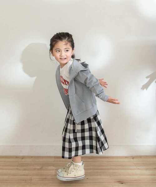 URBAN RESEARCH DOORS（アーバンリサーチドアーズ）の「『親子リンク』コットンタックフレアチェックスカート(KIDS)（スカート・キッズ・チェック・120/105/135）」の6枚目の写真
