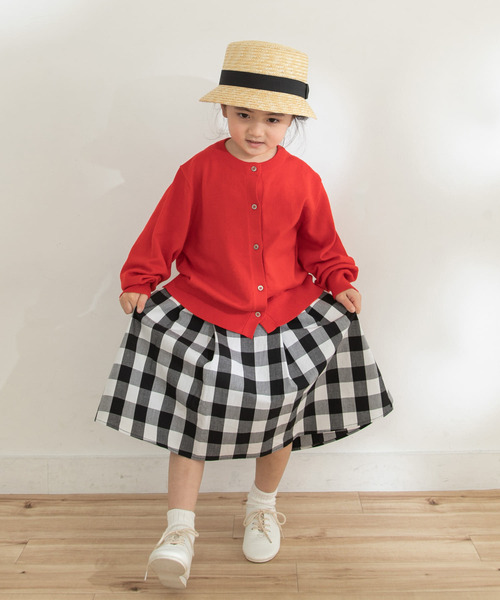URBAN RESEARCH DOORS（アーバンリサーチドアーズ）の「『親子リンク』コットンタックフレアチェックスカート(KIDS)（スカート・キッズ・チェック・120/105/135）」の9枚目の写真