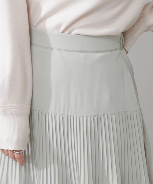 N.（N. Natural Beauty Basic）（エヌエヌナチュラルビューティーベーシック）の「◆ティアードプリーツマキシスカート（スカート・レディース・ミント/パープル・MEDIUM）」の11枚目の写真