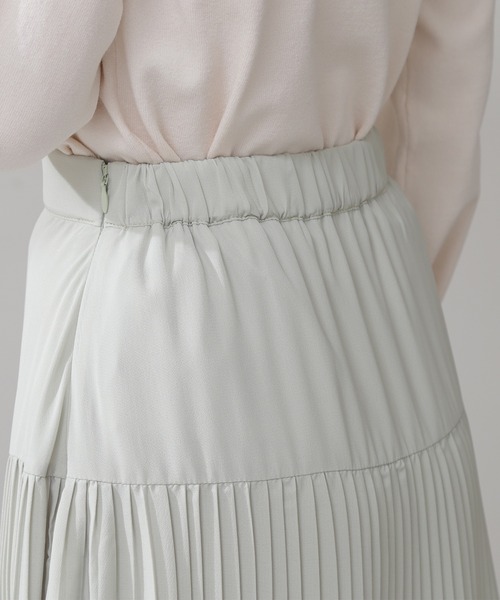 N.（N. Natural Beauty Basic）（エヌエヌナチュラルビューティーベーシック）の「◆ティアードプリーツマキシスカート（スカート・レディース・ミント/パープル・MEDIUM）」の12枚目の写真