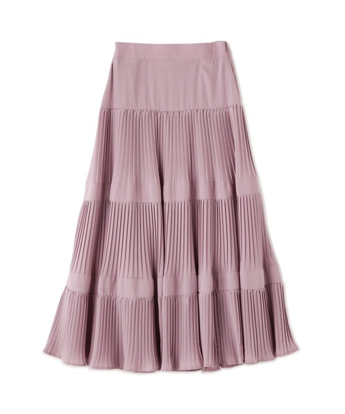 N.（N. Natural Beauty Basic）（エヌエヌナチュラルビューティーベーシック）の「◆ティアードプリーツマキシスカート（スカート・レディース・ミント/パープル・MEDIUM）」の16枚目の写真