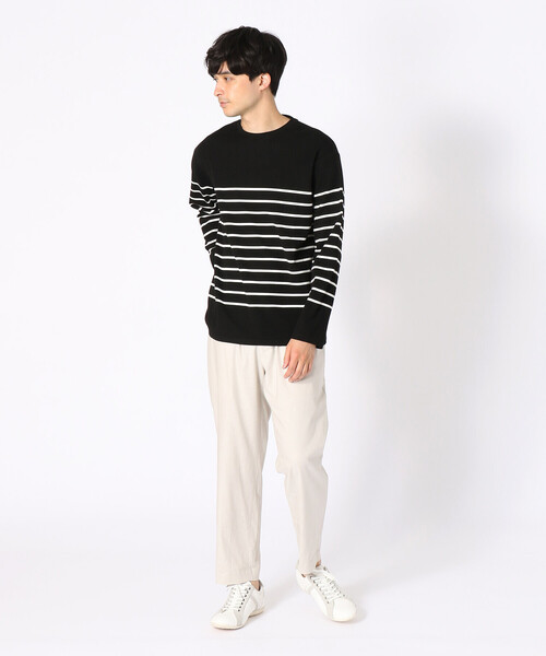 COMME CA ISM（コムサイズム）の「パネルボーダー ロングＴシャツ（Tシャツ/カットソー・メンズ・ブラック/ネイビー/グリーン・MEDIUM/LARGE）」の12枚目の写真