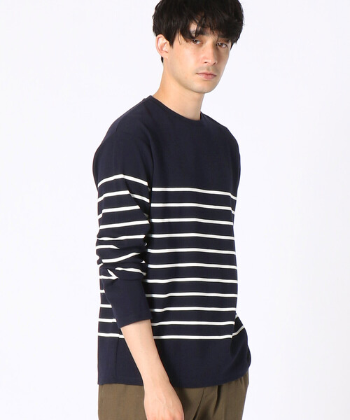 COMME CA ISM（コムサイズム）の「パネルボーダー ロングＴシャツ（Tシャツ/カットソー・メンズ・ブラック/ネイビー/グリーン・MEDIUM/LARGE）」の16枚目の写真