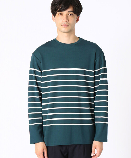 COMME CA ISM（コムサイズム）の「パネルボーダー ロングＴシャツ（Tシャツ/カットソー・メンズ・ブラック/ネイビー/グリーン・MEDIUM/LARGE）」の18枚目の写真