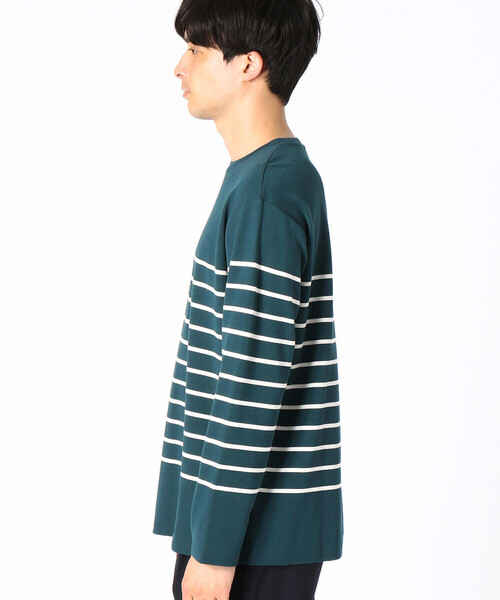 COMME CA ISM（コムサイズム）の「パネルボーダー ロングＴシャツ（Tシャツ/カットソー・メンズ・ブラック/ネイビー/グリーン・MEDIUM/LARGE）」の19枚目の写真