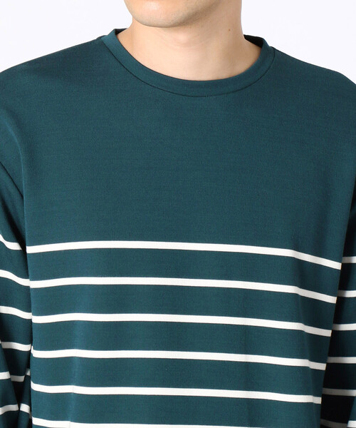 COMME CA ISM（コムサイズム）の「パネルボーダー ロングＴシャツ（Tシャツ/カットソー・メンズ・ブラック/ネイビー/グリーン・MEDIUM/LARGE）」の21枚目の写真