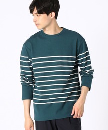 パネルボーダー ロングTシャツ
