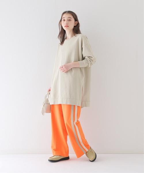 JOURNAL STANDARD relume（ジャーナルスタンダード　レリューム）の「ワイドイージーラインパンツ（その他パンツ・レディース・アイボリー/オレンジ・FREE）」の5枚目の写真