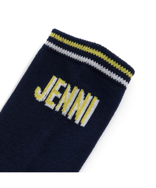 JENNI love(ジェニィラブ)の「ツートンロゴニーハイソックス(ソックス/靴下・キッズ・ブラック/ネイビー/グレー・19-21cm/22-24cm)」の5枚目の写真