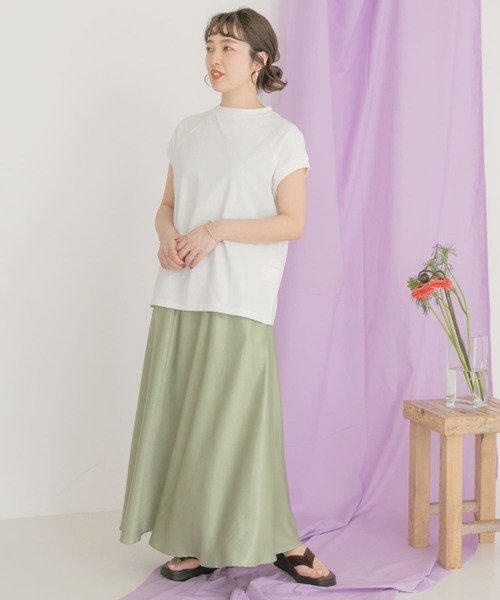 ITEMS URBANRESEARCH(アイテムズ アーバンリサーチ)の「サテンフレアスカート(スカート・レディース・イエロー/グリーン/アイボリー・FREE)」の22枚目の写真