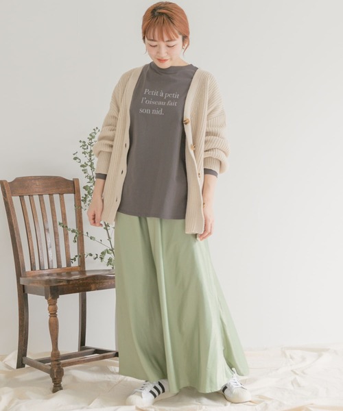 ITEMS URBANRESEARCH(アイテムズ アーバンリサーチ)の「サテンフレアスカート(スカート・レディース・イエロー/グリーン/アイボリー・FREE)」の11枚目の写真