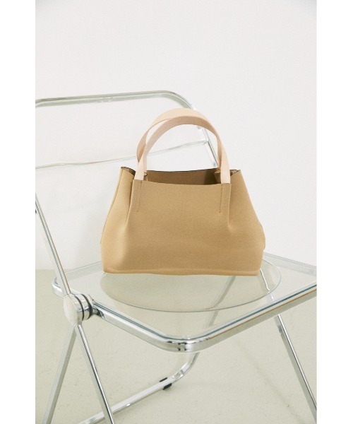 BLACK BY MOUSSY（ブラックバイマウジー）の「2way mini tote bag(2ウェイミニトートバック）（トートバッグ・レディース・ブラック/ベージュ・FREE）」の9枚目の写真