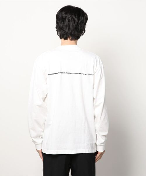 Back Channel（バックチャンネル）の「OFFCIAL LOGO LONG SLEEVE T（Tシャツ/カットソー・メンズ・ホワイト/ブラック/オリーブドラブ・XX-LARGE/X-LARGE/MEDIUM/LARGE）」の13枚目の写真