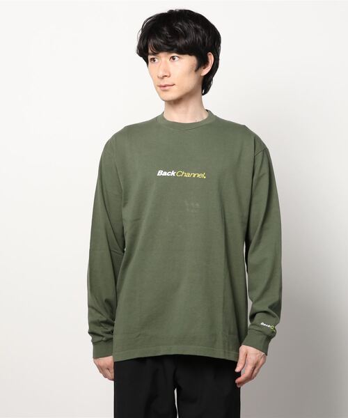 Back Channel（バックチャンネル）の「OFFCIAL LOGO LONG SLEEVE T（Tシャツ/カットソー・メンズ・ホワイト/ブラック/オリーブドラブ・XX-LARGE/X-LARGE/MEDIUM/LARGE）」の14枚目の写真