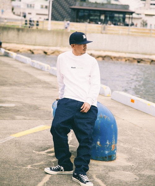 Back Channel（バックチャンネル）の「OFFCIAL LOGO LONG SLEEVE T（Tシャツ/カットソー・メンズ・ホワイト/ブラック/オリーブドラブ・XX-LARGE/X-LARGE/MEDIUM/LARGE）」の4枚目の写真