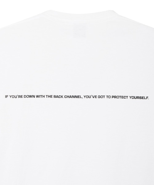 Back Channel（バックチャンネル）の「OFFCIAL LOGO LONG SLEEVE T（Tシャツ/カットソー・メンズ・ホワイト/ブラック/オリーブドラブ・XX-LARGE/X-LARGE/MEDIUM/LARGE）」の6枚目の写真