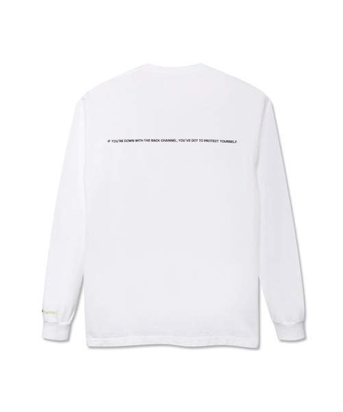 Back Channel（バックチャンネル）の「OFFCIAL LOGO LONG SLEEVE T（Tシャツ/カットソー・メンズ・ホワイト/ブラック/オリーブドラブ・XX-LARGE/X-LARGE/MEDIUM/LARGE）」の5枚目の写真