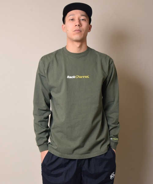 Back Channel（バックチャンネル）の「OFFCIAL LOGO LONG SLEEVE T（Tシャツ/カットソー・メンズ・ホワイト/ブラック/オリーブドラブ・XX-LARGE/X-LARGE/MEDIUM/LARGE）」の9枚目の写真