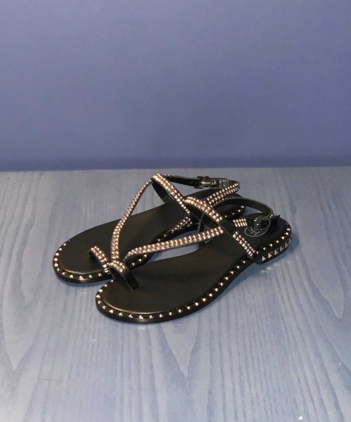 ASH（アッシュ）の「【PEARL】スタッズトングサンダル（サンダル・レディース・ブラック・35/36/37/38/39）」の6枚目の写真