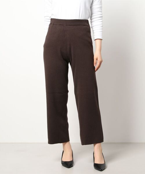 AMERICAN HOLIC（アメリカンホリック）の「総針ニットパンツ（その他パンツ・レディース・ブラック/ブラウン・L/S/M）」の5枚目の写真