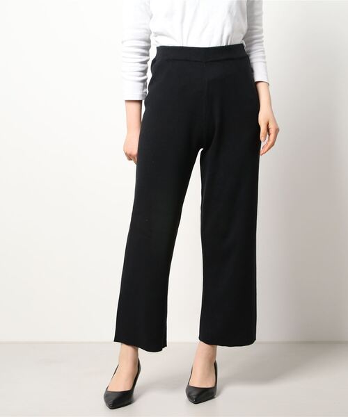 AMERICAN HOLIC（アメリカンホリック）の「総針ニットパンツ（その他パンツ・レディース・ブラック/ブラウン・L/S/M）」の6枚目の写真