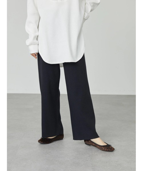 AMERICAN HOLIC（アメリカンホリック）の「総針ニットパンツ（その他パンツ・レディース・ブラック/ブラウン・L/S/M）」の12枚目の写真