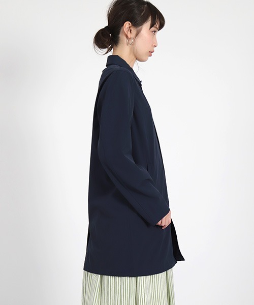 D.M.G.（ドミンゴ）の「[D.M.G. /ディーエムジー]　ナイロンクロス　パッカブルコート（ステンカラーコート・レディース・イエロー系その他/ブラック/ライトグリーン/ネイビー・3/2）」の17枚目の写真