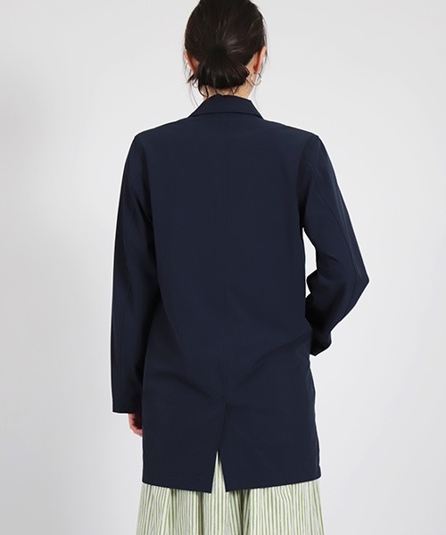 D.M.G.（ドミンゴ）の「[D.M.G. /ディーエムジー]　ナイロンクロス　パッカブルコート（ステンカラーコート・レディース・イエロー系その他/ブラック/ライトグリーン/ネイビー・3/2）」の18枚目の写真