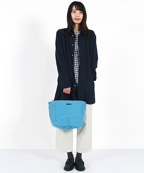 D.M.G.（ドミンゴ）の「[D.M.G. /ディーエムジー]　ナイロンクロス　パッカブルコート（ステンカラーコート・レディース・イエロー系その他/ブラック/ライトグリーン/ネイビー・3/2）」の19枚目の写真