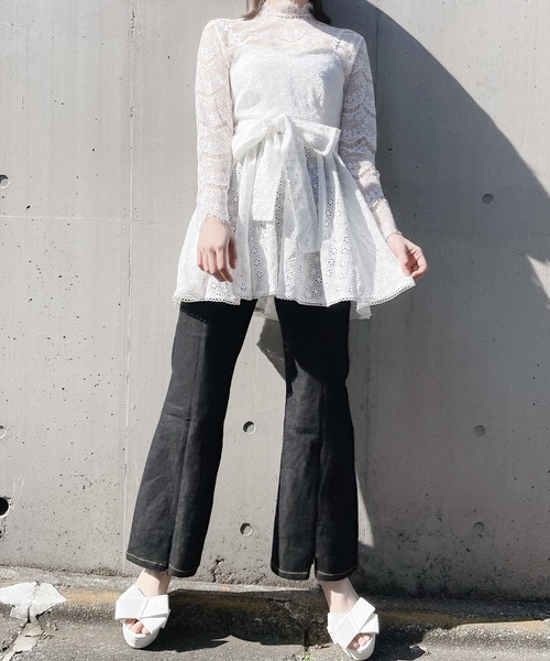 PAIN（ペイン）の「コットンレースキャミチュニック【セットアップ対応】（チュニック・レディース・ホワイト/ブラック/ピンク・FREE）」の10枚目の写真